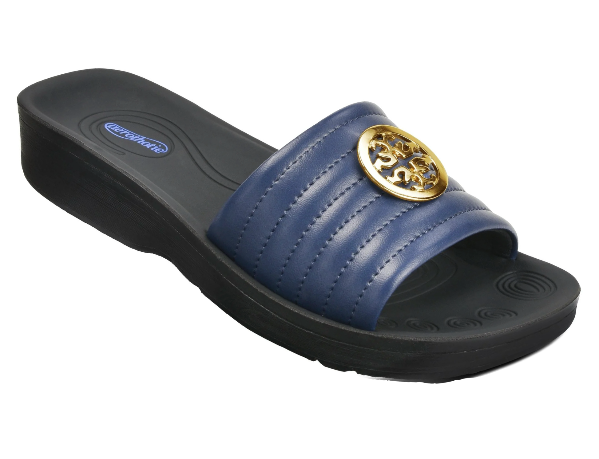 Aerothotic - Orthopedic Casual Slides For Women, OTIS - Navy (L0353)