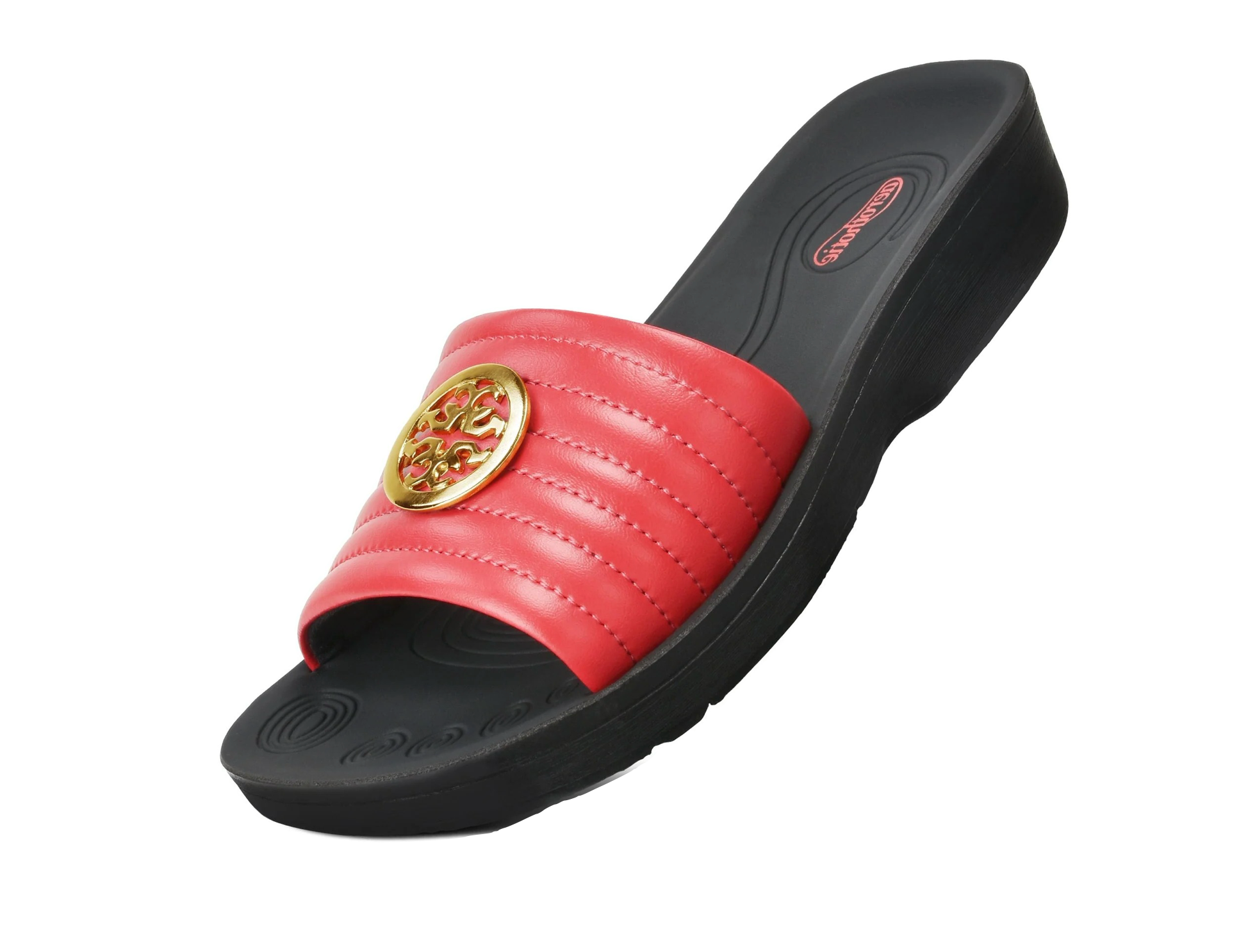 Aerothotic - Orthopedic Casual Slides For Women, OTIS - Red (L0353)