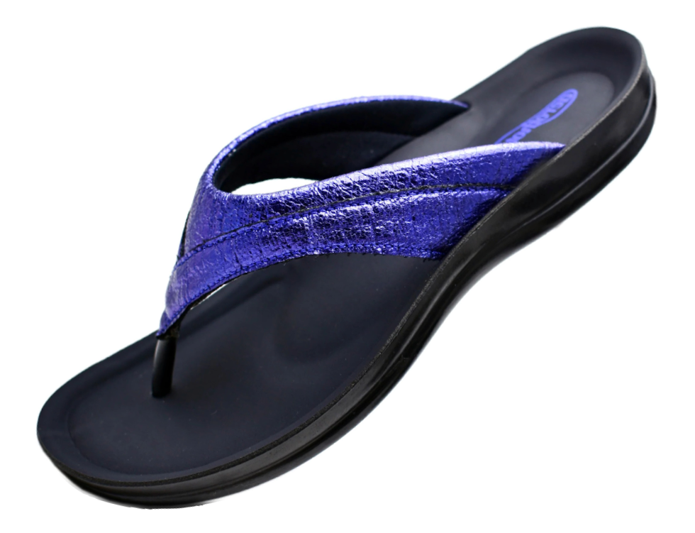 Aerothotic Women's Comfortable Slides, Sela , Blue (L1302)