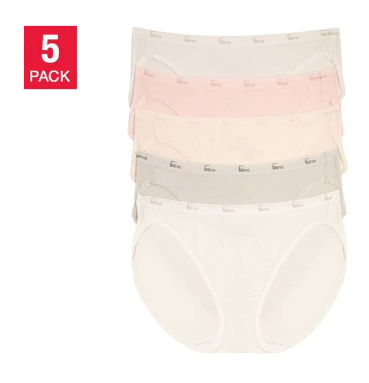 Felina | Signature Cotton Bikini - Glacier Pink # 547 (5-Pack)