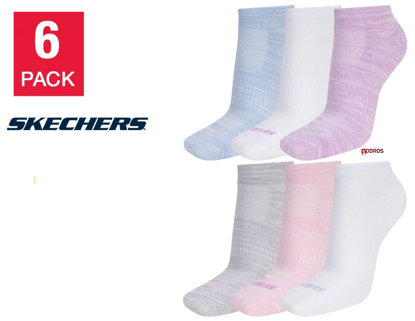 Skechers Women's Super Soft Low-Cut Sock - Assorted Colors (6-Pair)