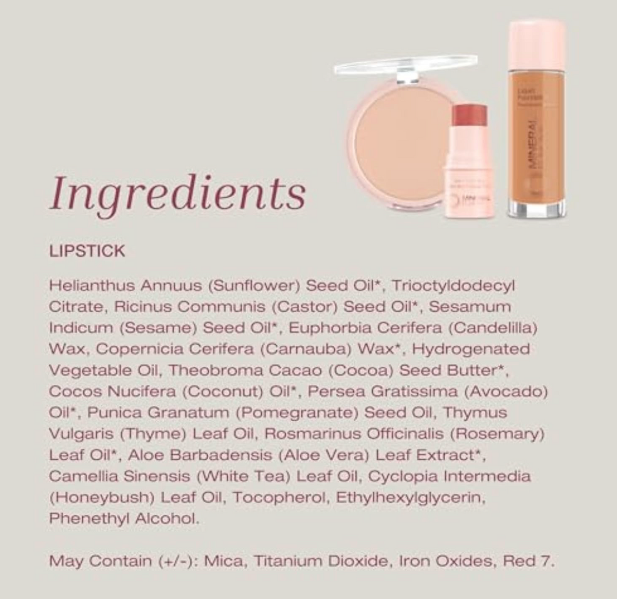 Mineral Fusion Lipstick, 0.137 Ounce