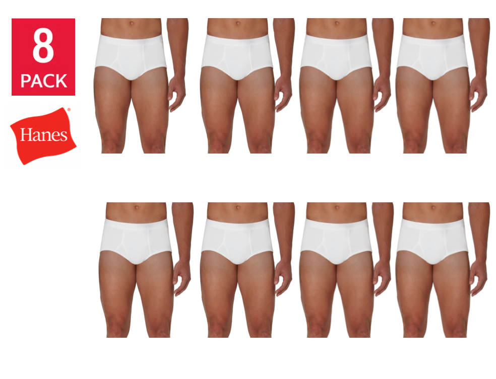 Hanes Men's Best Brief, White (8-Pack)