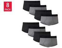 Hanes Men's Best Brief, Assorted Black/Grey (8-Pack)