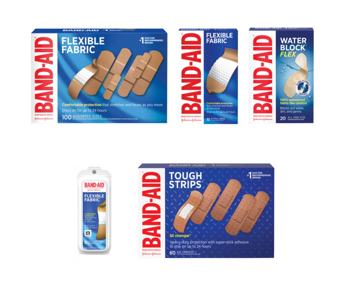 Band-Aid Adhesive Bandages, Assorted (198-Count)