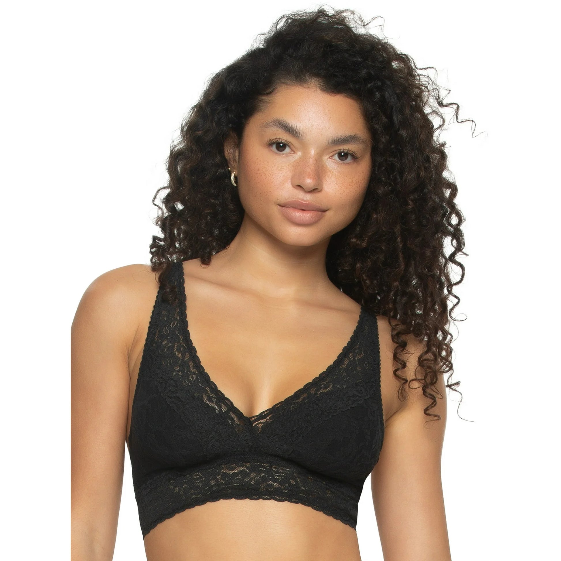 Felina Ladies Lace Bralette, Black/White (2-pack)