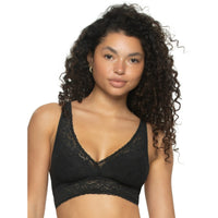 Felina Ladies Lace Bralette, Black/White (2-pack)