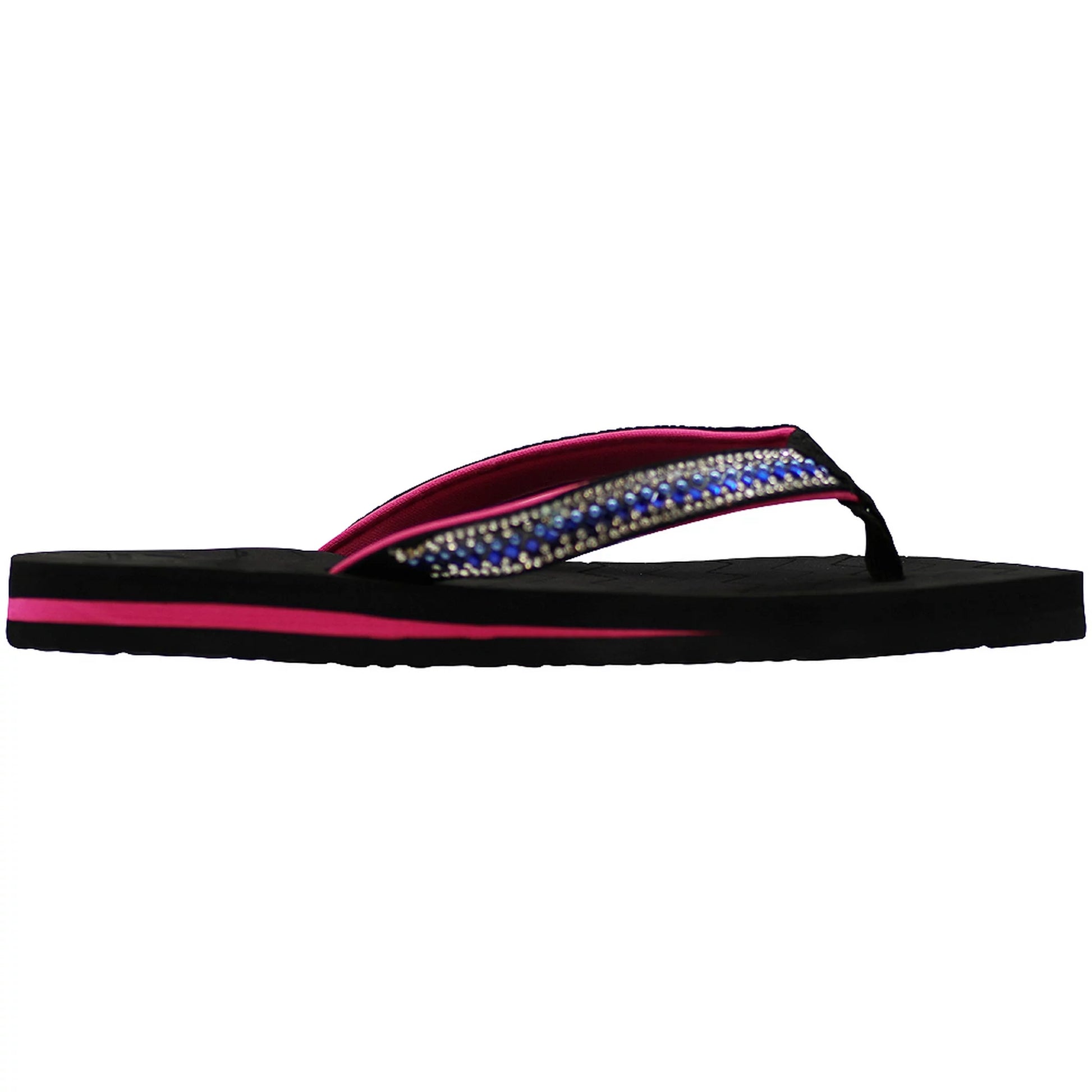 NORTY Womens Flip Flops Adult Female Sandals Black Gem (12055)