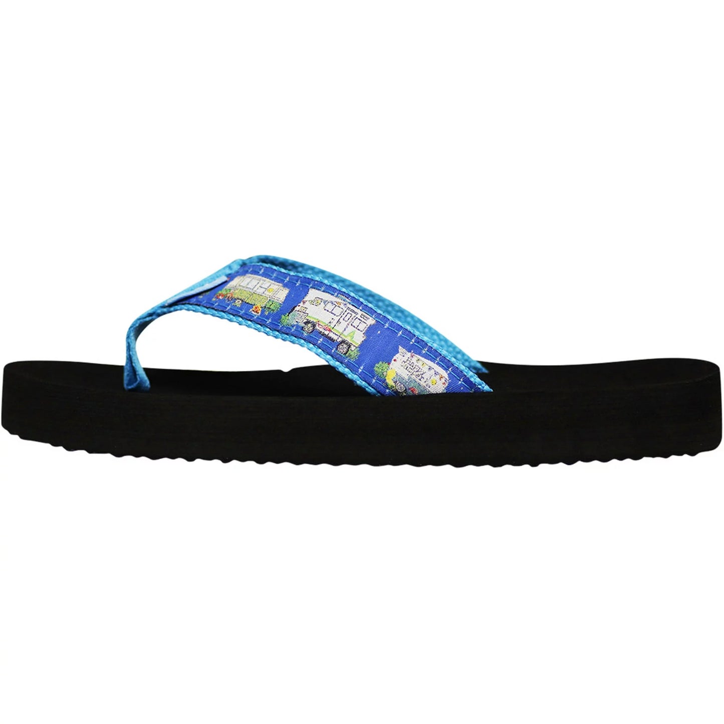 NORTY Womens Flip Flops Adult Female Thong Sandals, Happy Camper (12263)