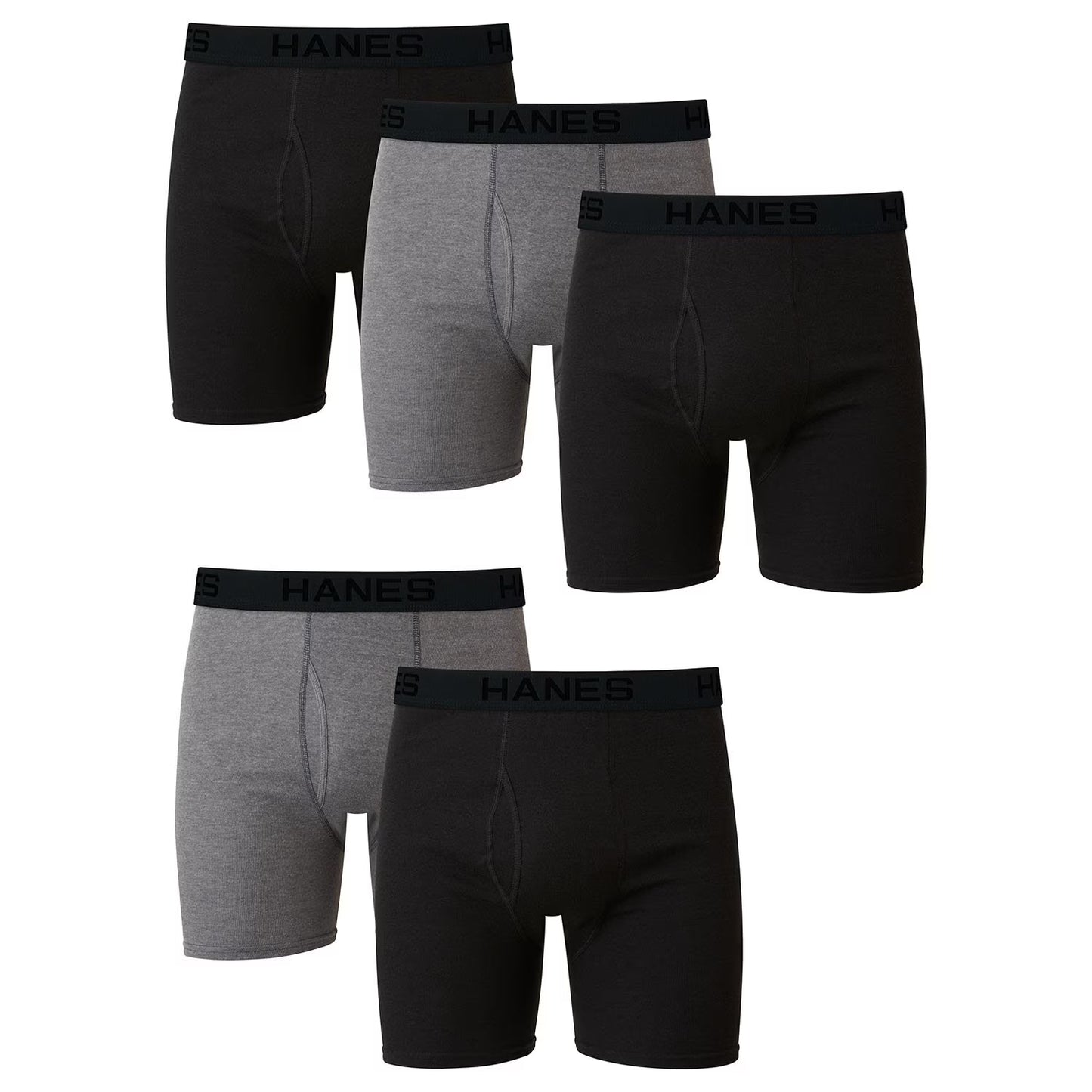 Hanes Men's Best Boxer Brief, assorted colors (5-Pack)