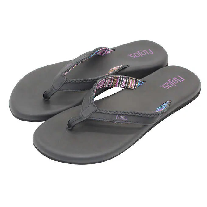 Flojos Ladies' Flip Flop, Black