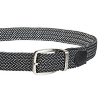Tommy Bahama Men's Stretch Braided Reversible Belt, Black