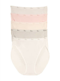 Felina | Signature Cotton Hi-Cut 5-Pack - Glacier Pink # 547 (5-Pack)