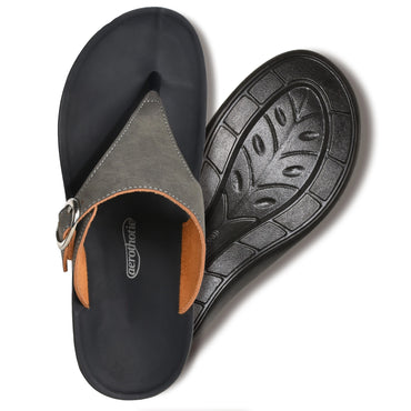 Aerothotic Women's Comfortable Arch Support Sandal, Shale, Grey (L0817)