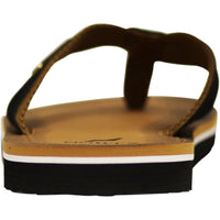 NORTY Men's Flip Flop Sandal - Black Camel (11118)