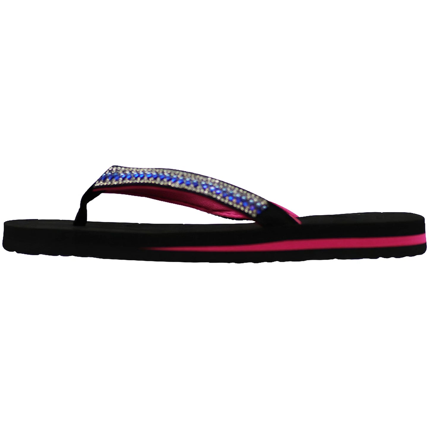 NORTY Womens Flip Flops Adult Female Sandals Black Gem (12055)