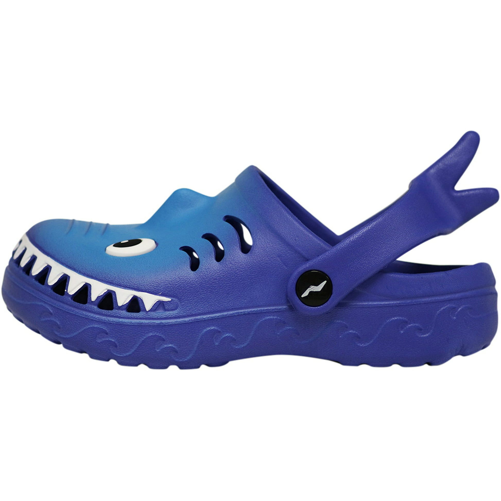NORTY - Boy's Girl's Children Toddler Kid Fun Slip on Sandal Slipper Clog Shoe - Blue Shark (C1210)