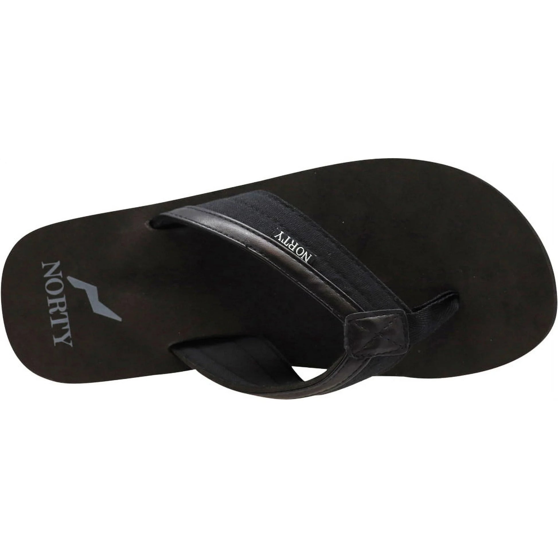 NORTY Men's Everyday Sandals Flip Flop Thong Shoe - Black (13005)