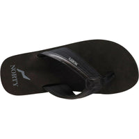 NORTY Men's Everyday Sandals Flip Flop Thong Shoe - Black (13005)