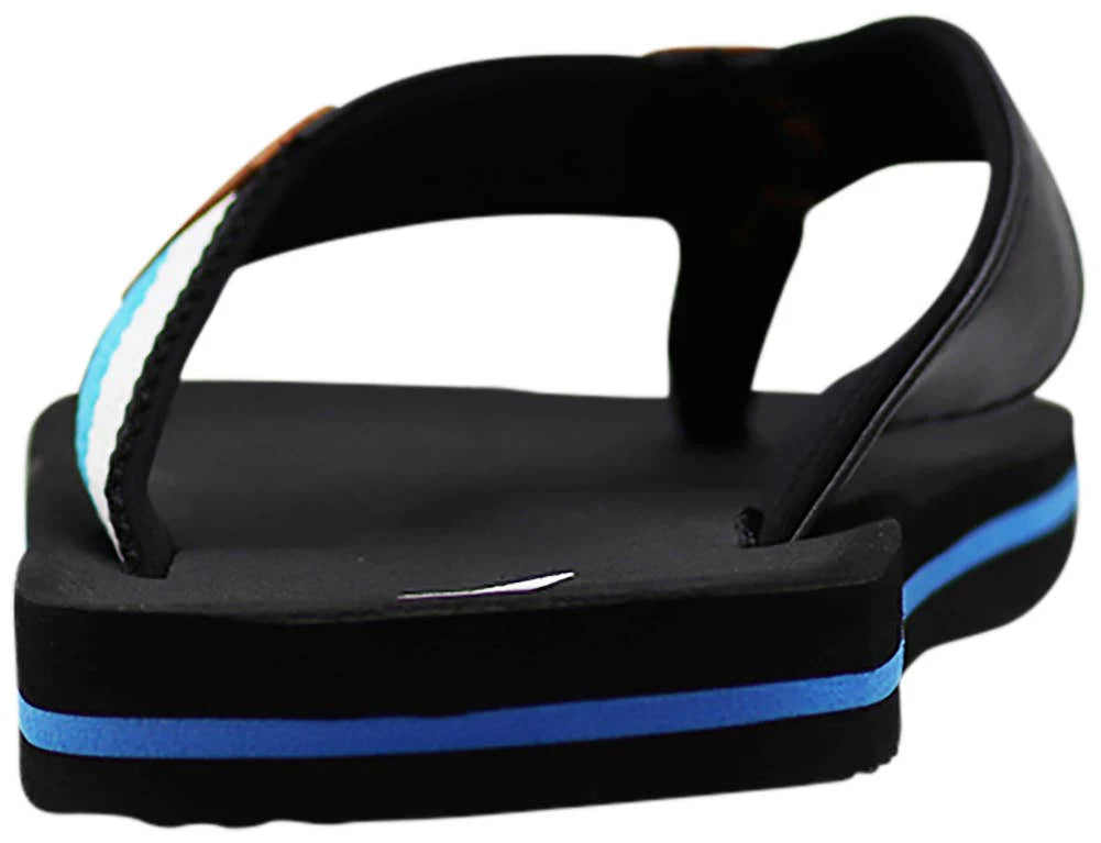 NORTY Men's Sandals, Outdoor & Indoor Flip Flop Thong Shoe (Black/Blue) - (11041)