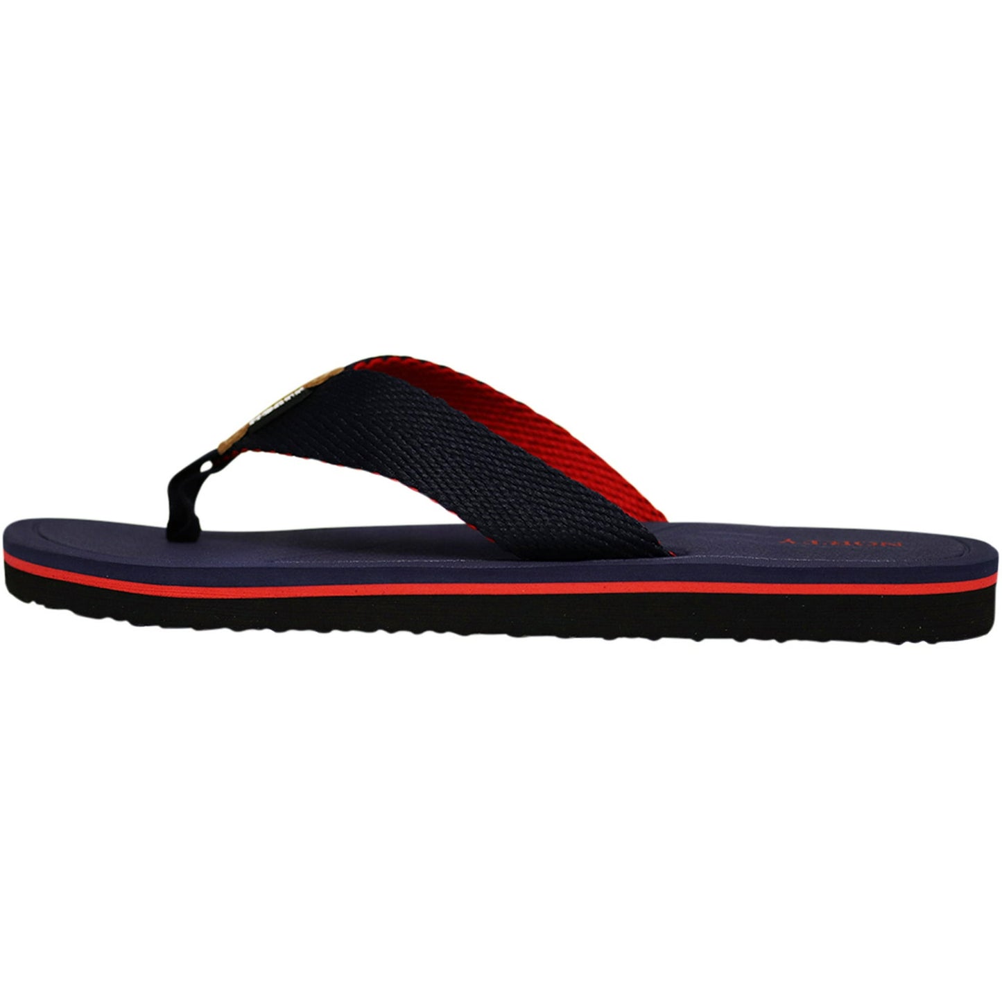 NORTY Men's Sandals Outdoor & Indoor Flip Flop (Navy/Red) - (11114)