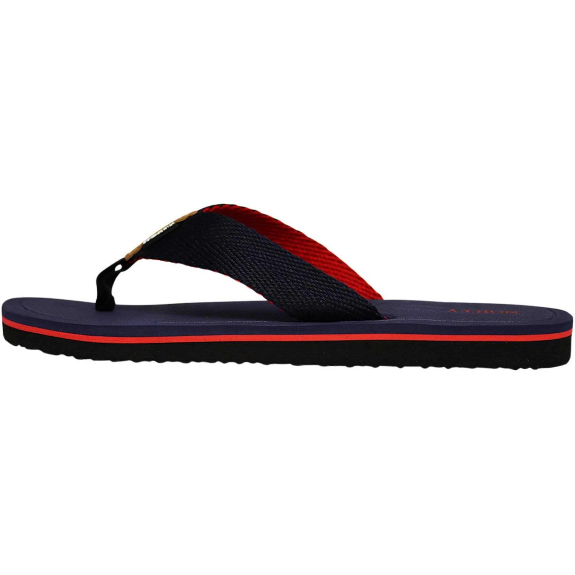 NORTY Men's Sandals Outdoor & Indoor Flip Flop (Navy/Red) - (11114)