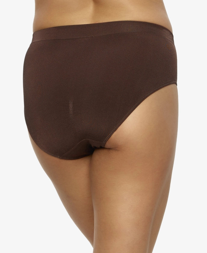Felina Body Smooth Hi Cut Seamless Brief - Cocoa Beans (5-pack)