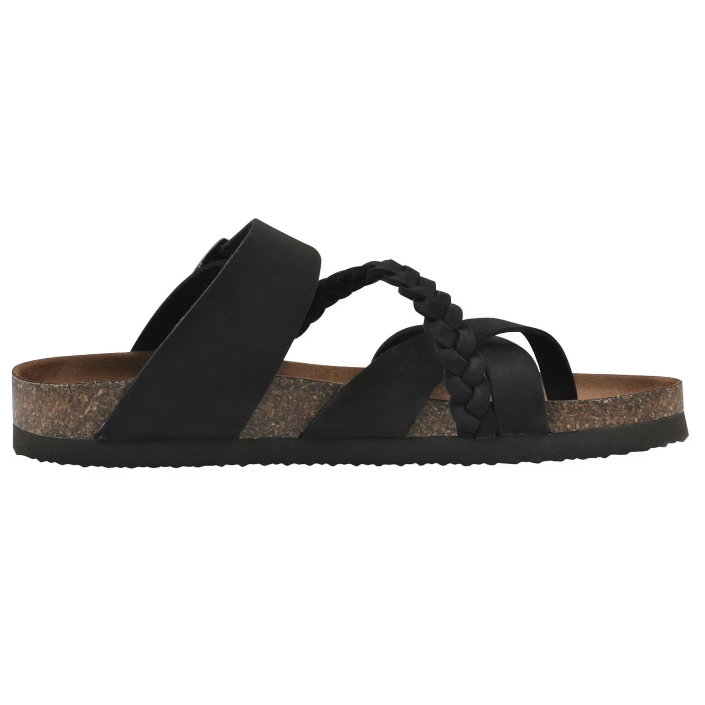 Mountain Sole Women's Leather Sandal, Black