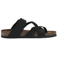 Mountain Sole Women's Leather Sandal, Black