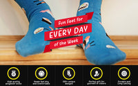 Foozys Men’s Bowling Cool Sports Novelty Crew Socks
