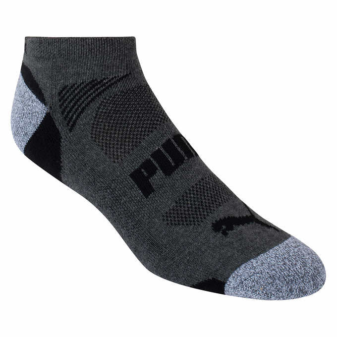 PUMA Men's No Show Sock (12-16) Black (10-Pair)