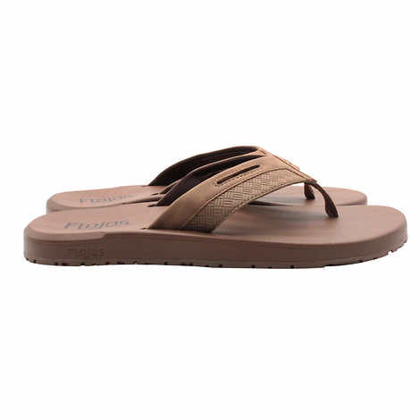Flojos Men's Flip Flop, Tan, 12