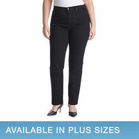 Gloria Vanderbilt Ladies' Amanda Stretch Denim Jean, Black, 18 Average