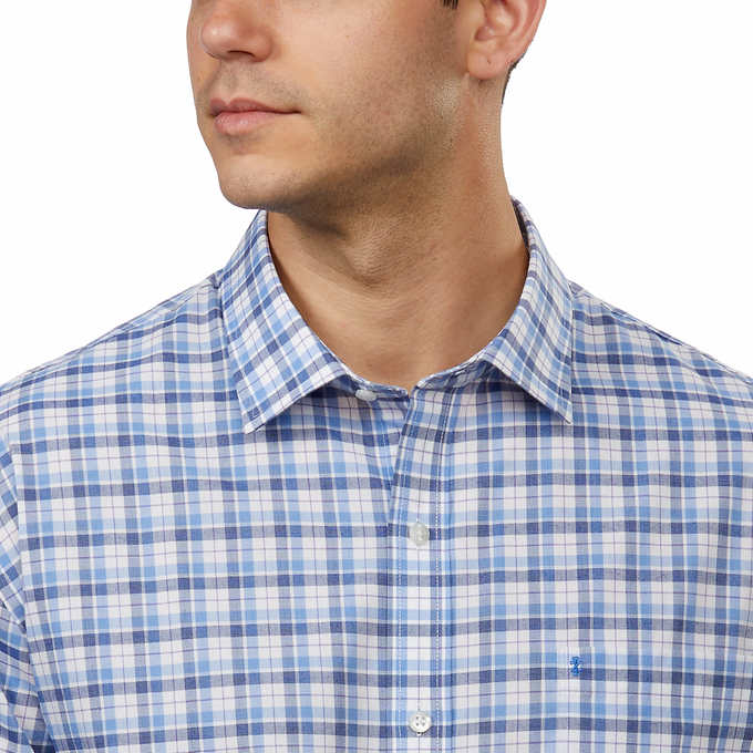 IZOD Men’s Soft Wash Essentials, Dark Blue Dress Shirt