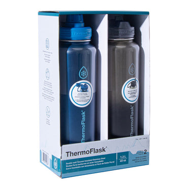 ThermoFlask  Stainless Steel Water Bottle, 40oz (2-pack)