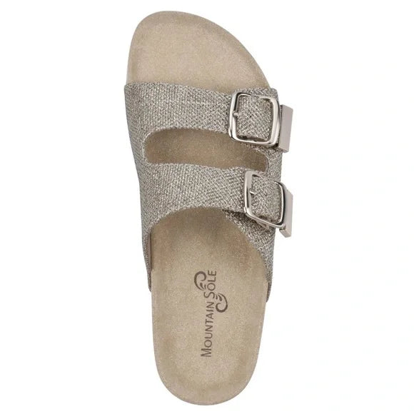 Mountain Sole Gold Glitter Sandals