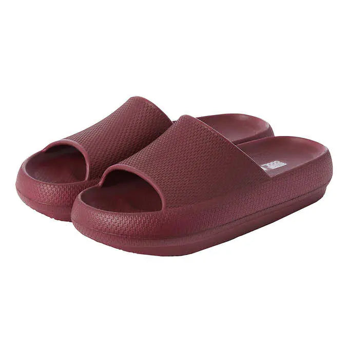 32 Degrees Unisex Cushion Slide Sandal, Red
