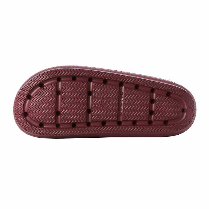 32 Degrees Unisex Cushion Slide Sandal, Red
