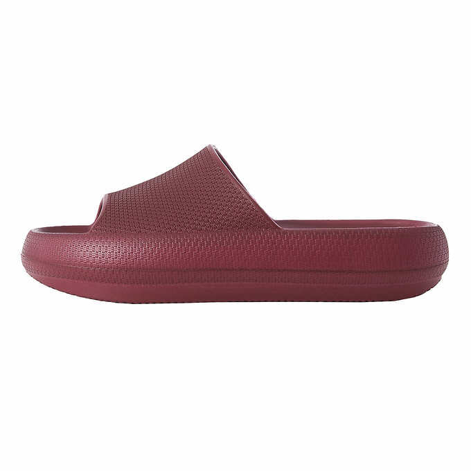 32 Degrees Unisex Cushion Slide Sandal, Red
