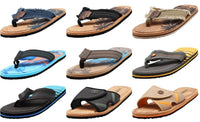 NORTY - Men's Memory Foam Footbed Sandals - Tan Canvas (13115)