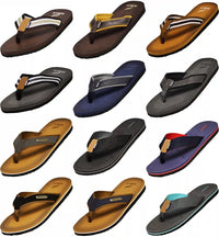 NORTY Men's Flip Flop Sandal - Navy Camel (11117)