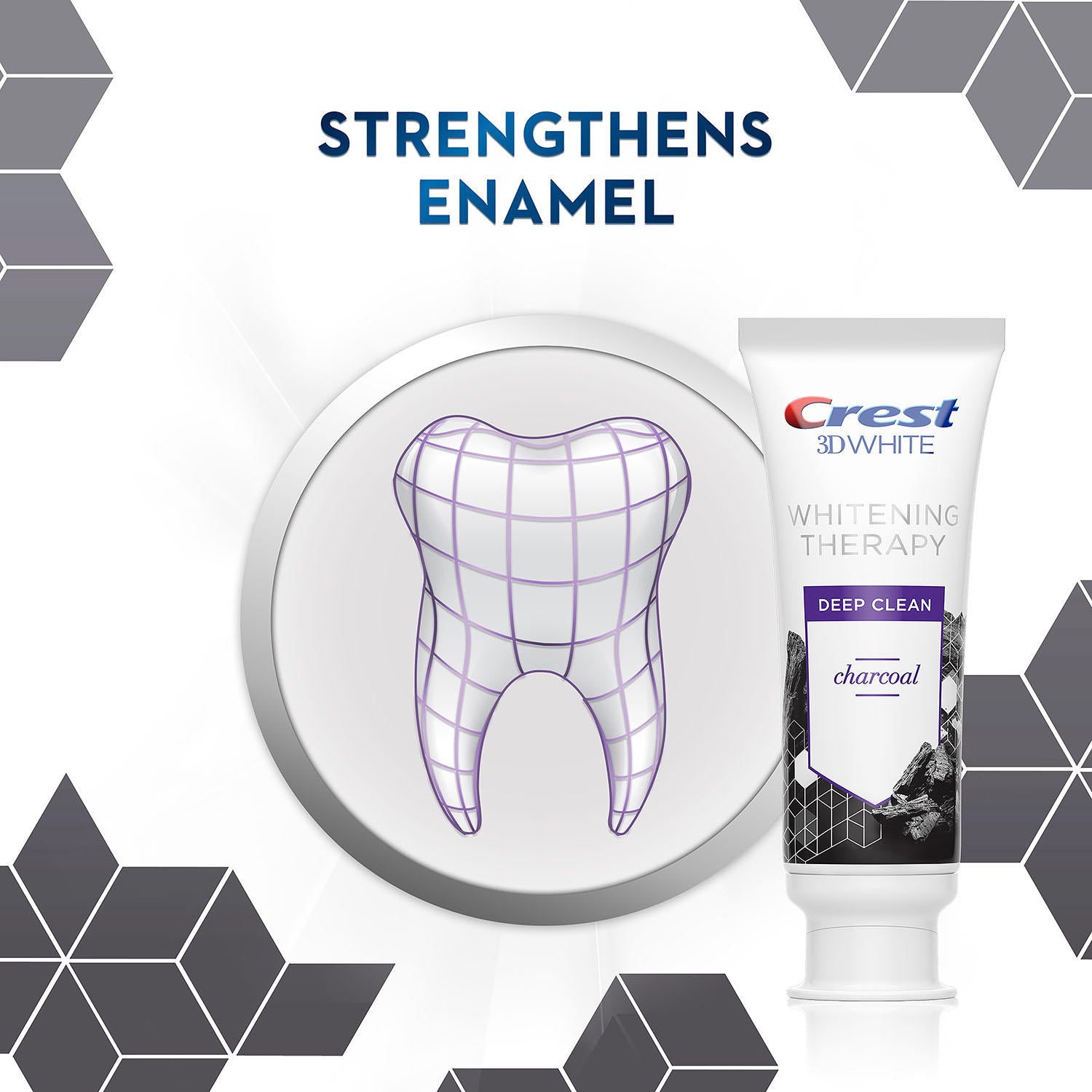 Crest 3D White Whitening Therapy Charcoal Deep Clean Fluoride Toothpaste
