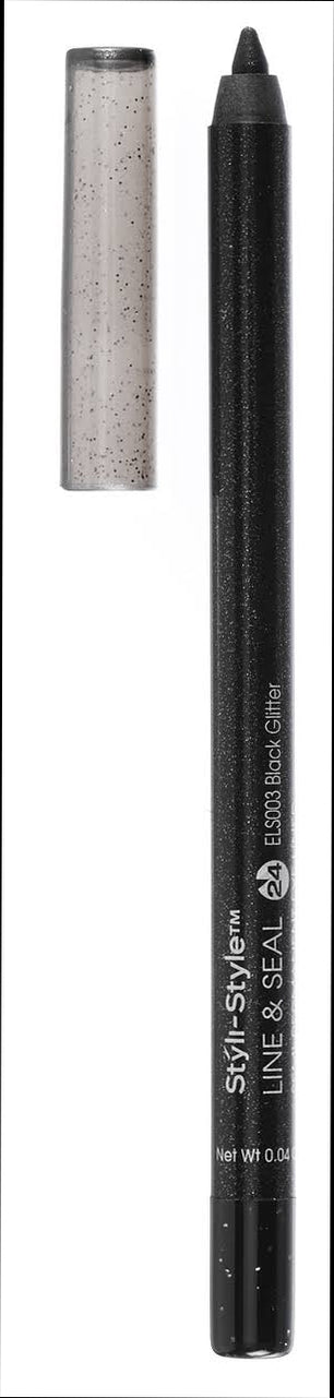 Styli-Style Line & Seal Semi-Permanent Eye Liner - Black Glitter - oddros.shop