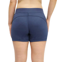 Active Life Womens Active Terry W/Zipper Pockets Short, Heather Denim - oddros.shop