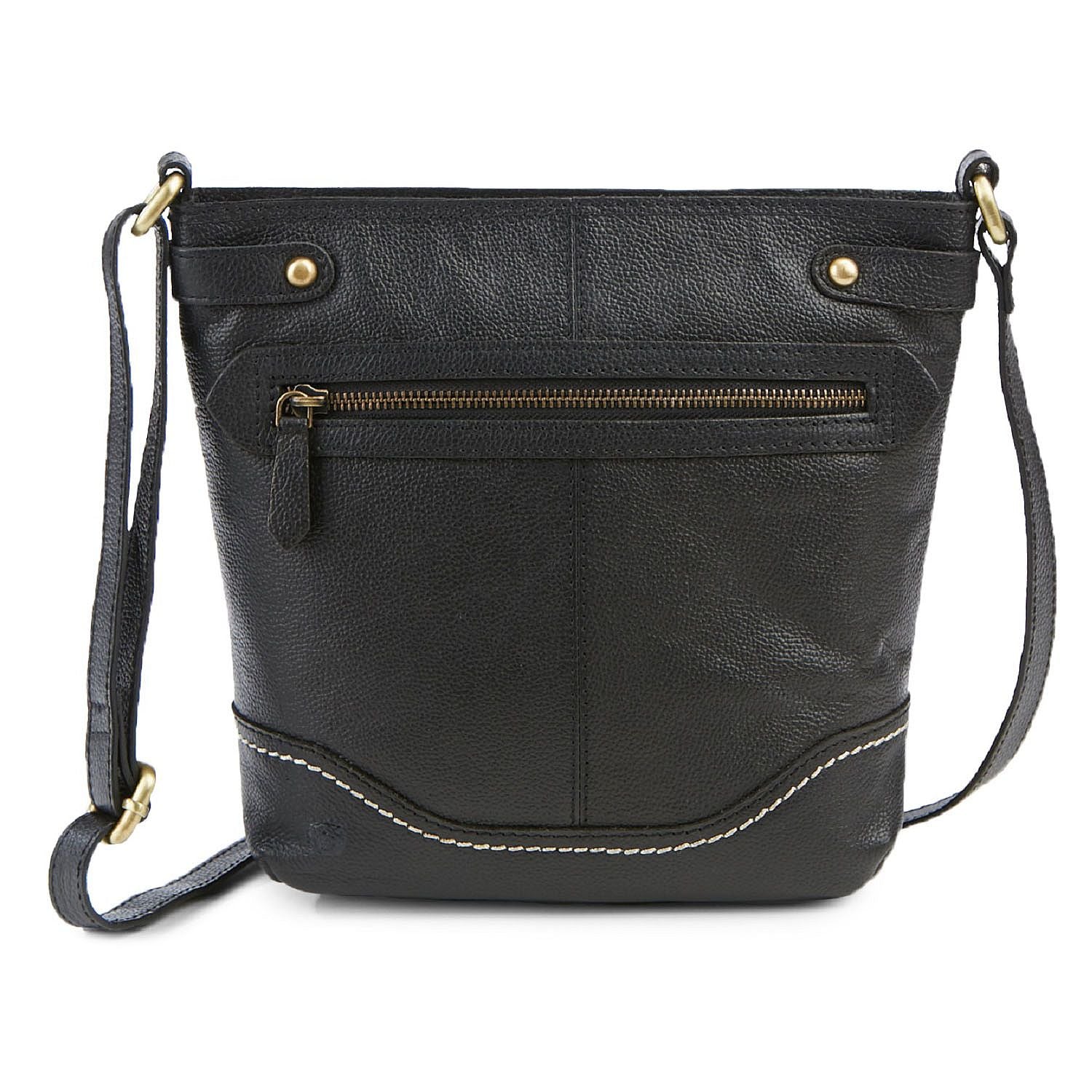Born “Izabel” Bucket Crossbody Handbag,  Black - oddros.shop