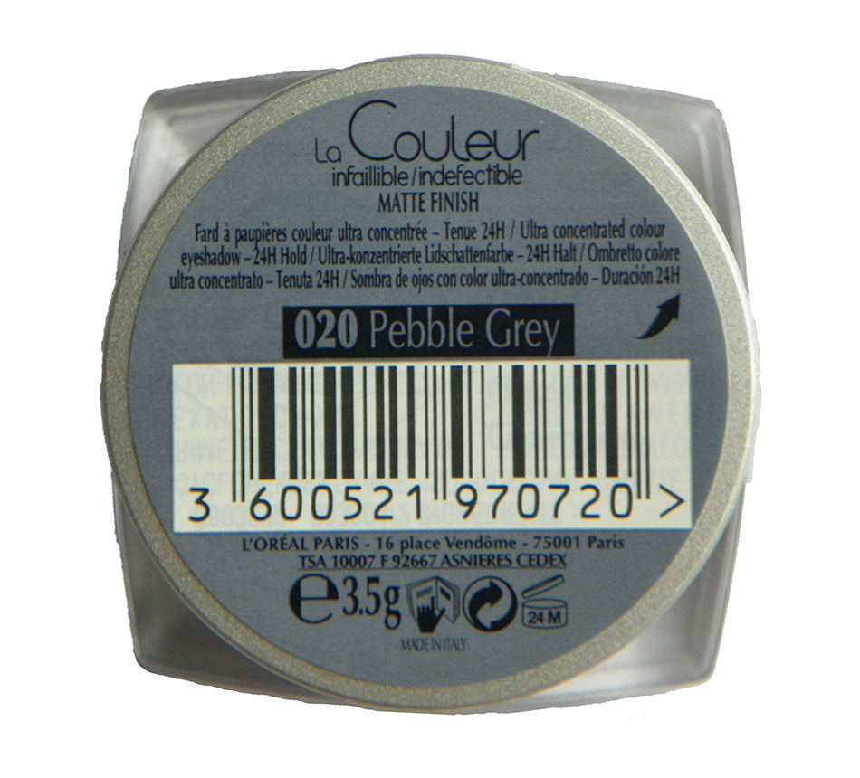 L'OREAL Paris Color Infallible Eyeshadow, Pebble Grey 020 - oddros.shop