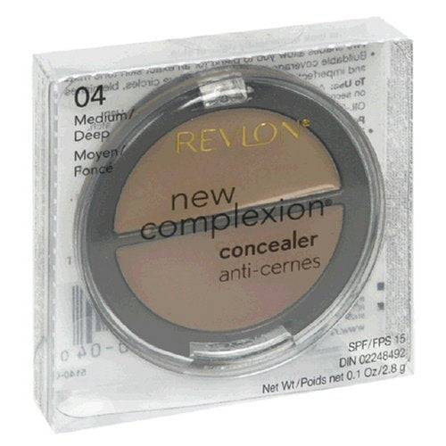 REVLON New Complexion Concealer, SPF 15, Medium/Deep 04 - 0.1 oz - oddros.shop