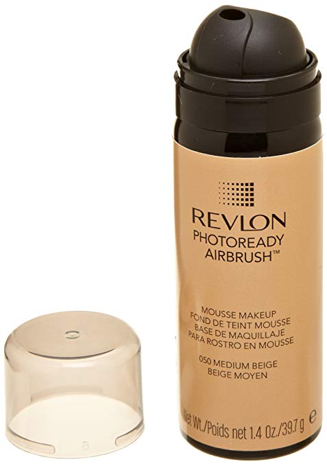 REVLON Photoready Airbrush Mousse Makeup, Medium Beige 050, 1.4 Oz - oddros.shop