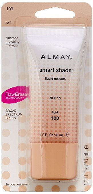 ALMAY Smart Shade Makeup with SPF 15, Light 100, 1-Oz - oddros.shop