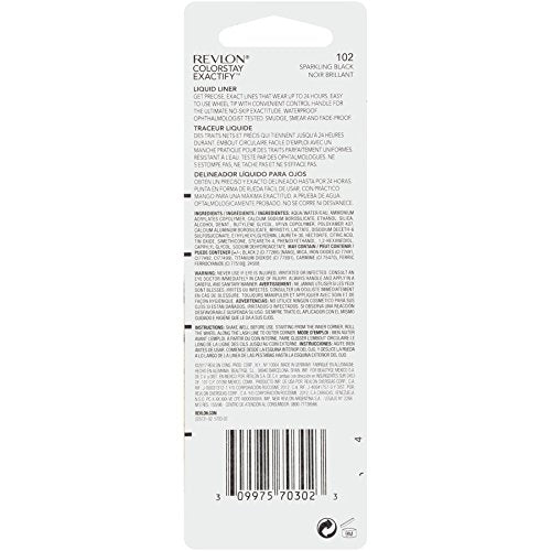 Revlon ColorStay Exactify Liquid Liner, 102 Sparkling Black - oddros.shop